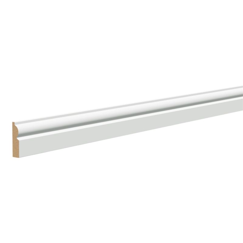 Listwa maskująca MDF 18 x 69 x 2100 mm torus biała
