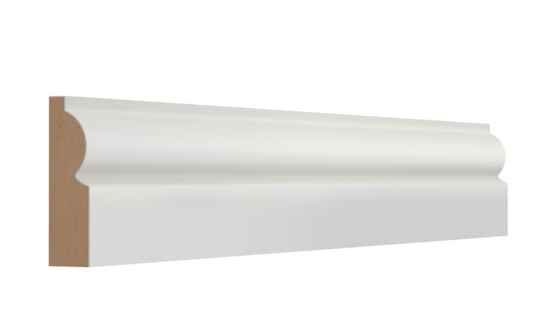 Listwa maskująca MDF 18 x 69 x 2100 mm torus biała