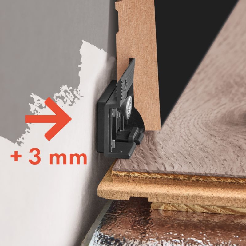 Listwa MDF GoodHome 60 mm czarna lakierowana decor 5