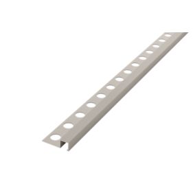 Listwa narożna aluminiowa AIQ Lambro beżowa matowa 1cm x 270cm 1 szt.