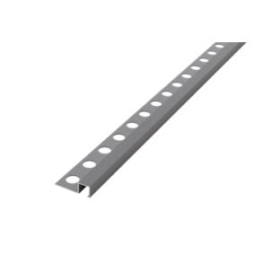 Listwa narożna aluminiowa AIQ Lambro ciemna szara matowa 1cm x 270cm 1 szt.