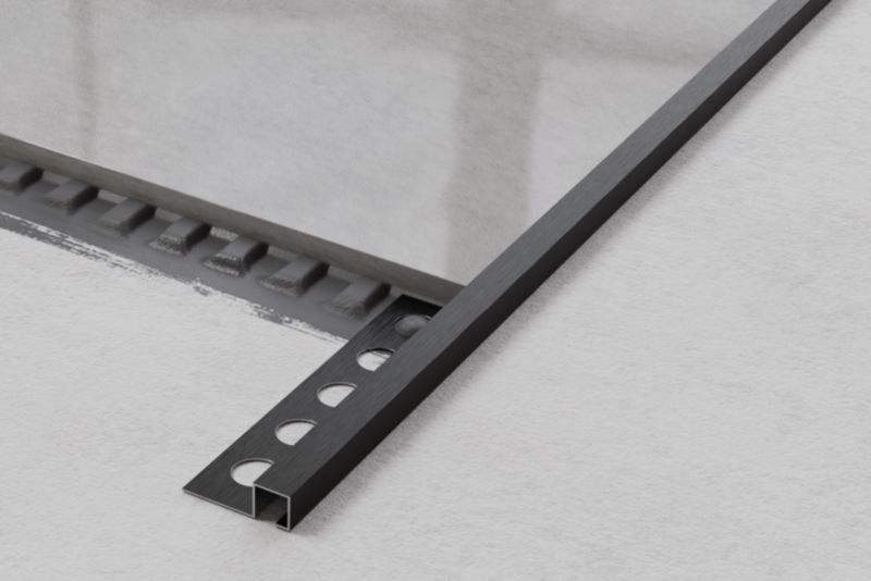 Listwa narożna glazurnicza Qs Lambro czarny mat 1cm x 270cm 1 szt.