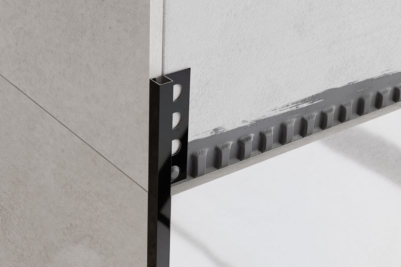 Listwa narożna glazurnicza Qs Lambro czarny połysk 1cm x 270cm 1 szt.