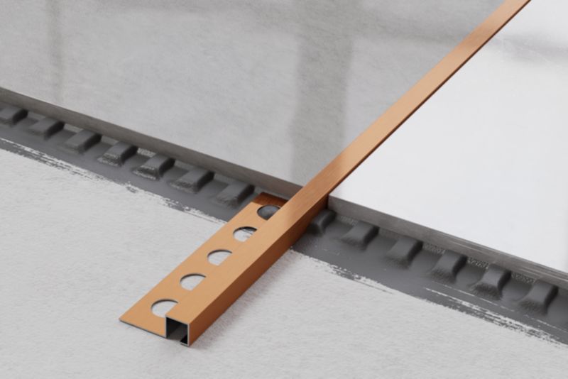 Listwa narożna glazurnicza Qs Lambro miedziany mat 1cm x 270cm 1 szt.