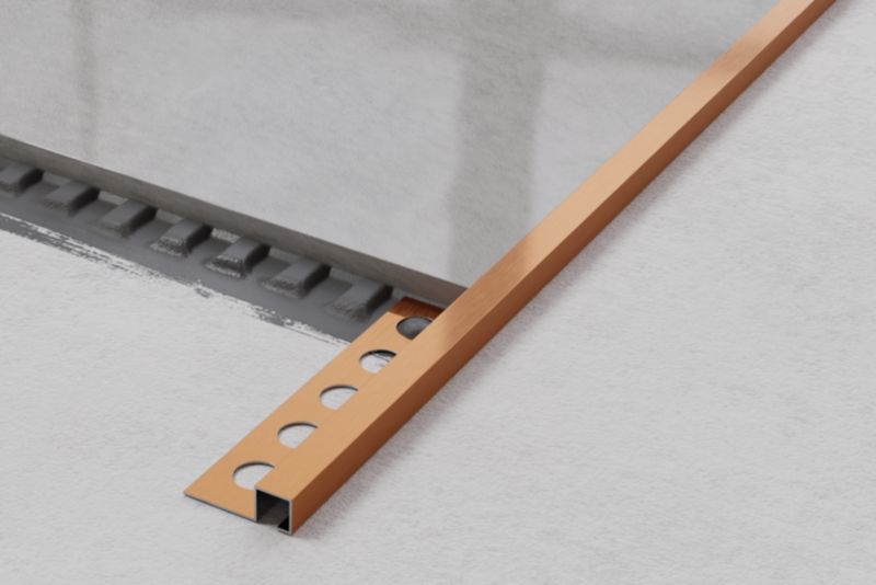 Listwa narożna glazurnicza Qs Lambro miedziany mat 1cm x 270cm 1 szt.