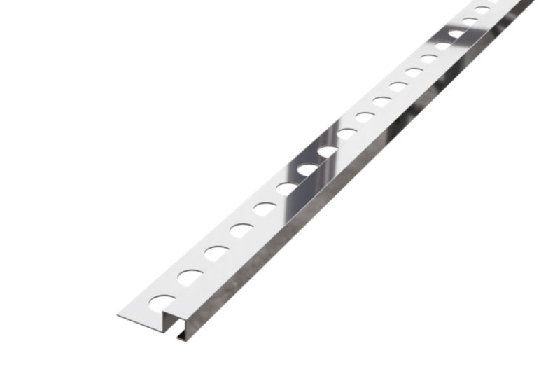 Listwa narożna glazurnicza Qs Lambro srebrny połysk 1cm x 270cm 1 szt.