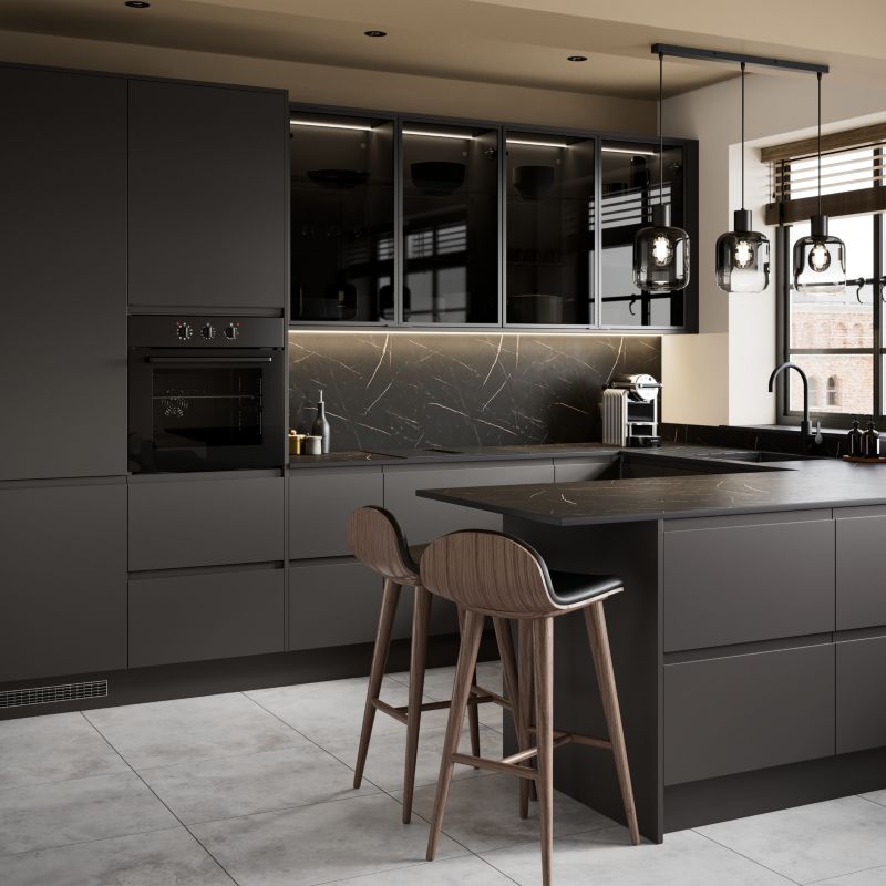 Listwa narożna do szafki GoodHome Garcinia 5,9 x 89,5 cm carbon