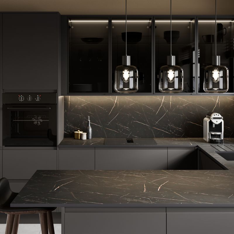 Listwa narożna do szafki GoodHome Garcinia 5,9 x 89,5 cm carbon