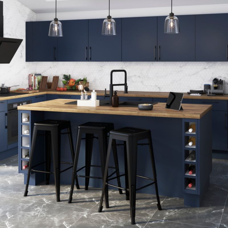 Listwa narożna do szafki GoodHome Stevia Innovo 93,4 x 64 cm blue mat