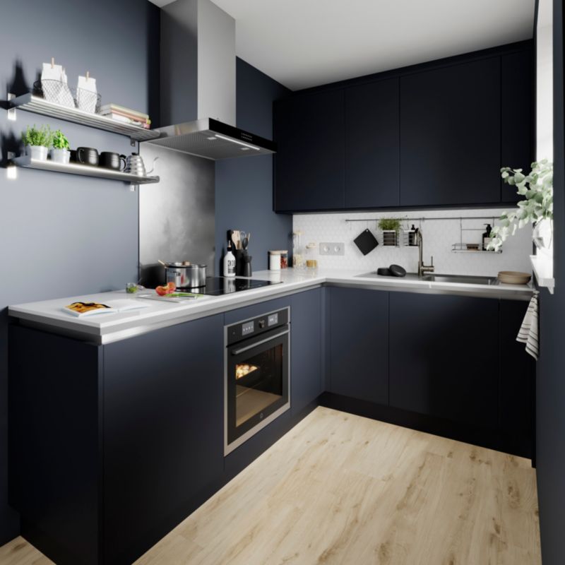 Listwa narożna do szafki GoodHome Stevia Innovo 93,4 x 64 cm blue mat