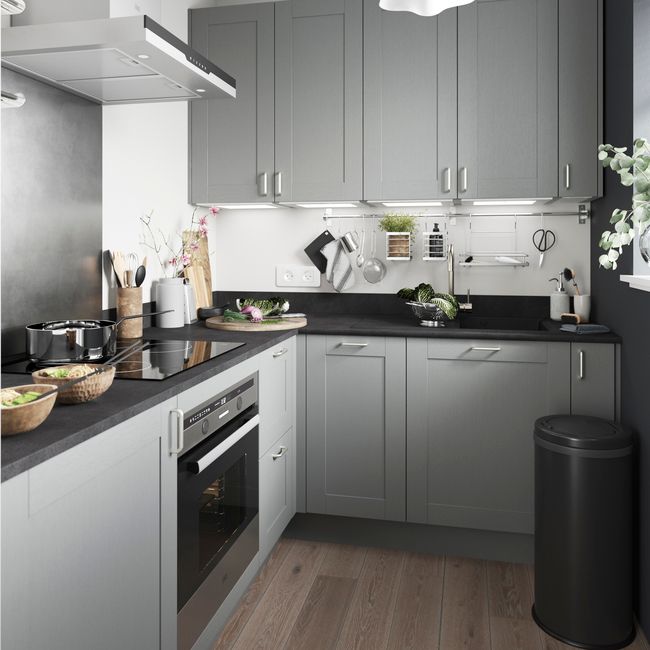 Listwa narożna GoodHome Alpinia 71,5 x 5,9 cm szare drewno