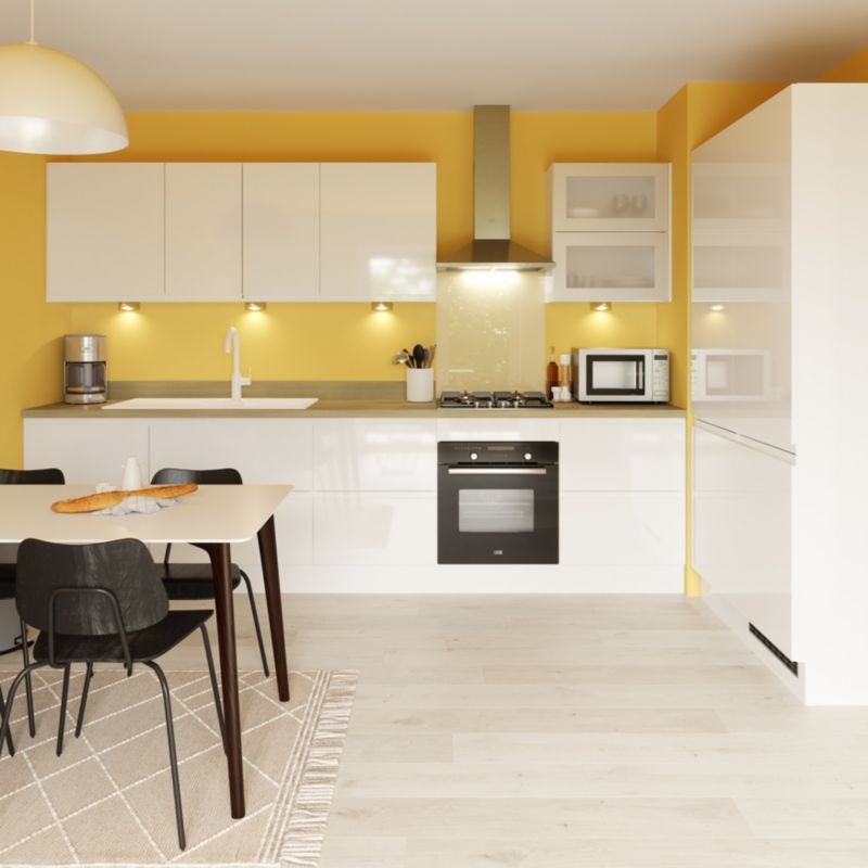 Listwa narożna GoodHome Garcinia 71,5 x 5,9 cm biały połysk