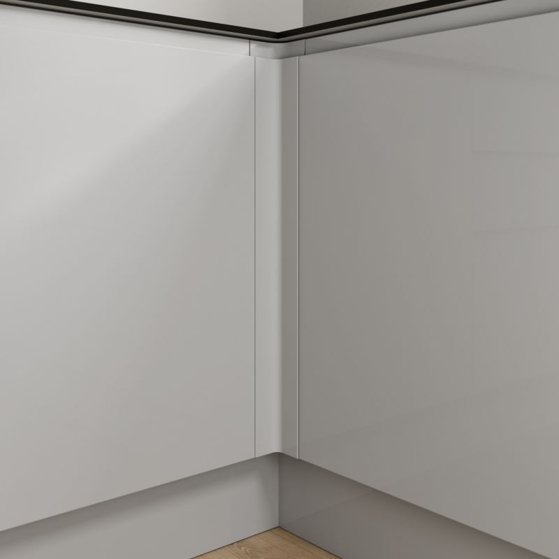 Listwa narożna GoodHome Garcinia 71,5 x 5,9 cm szary połysk