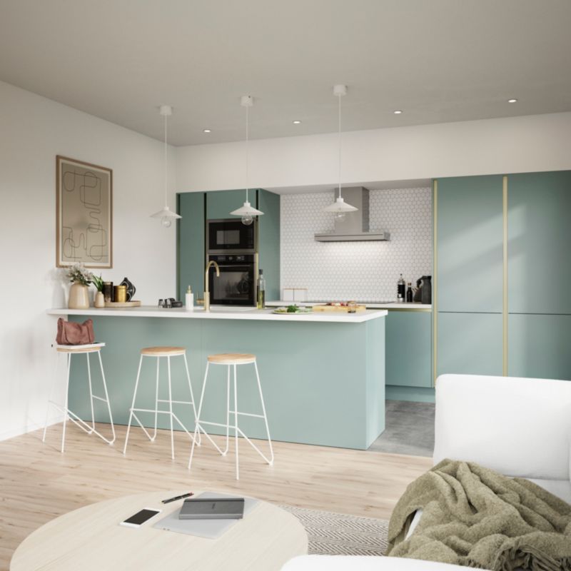 Listwa narożna GoodHome Stevia Innovo 34 x 4,8 cm zielony mat