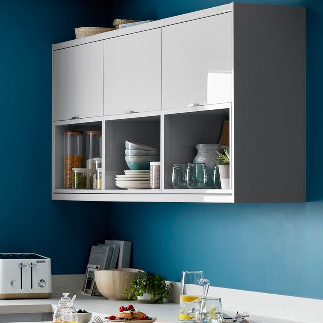 Listwa narożna kątowa GoodHome Alisma 71,5 cm szary połysk
