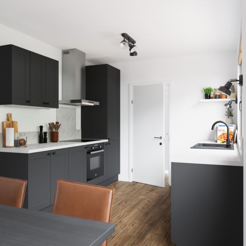 Listwa narożna kątowa GoodHome Artemisia 73 x 2 cm grafit