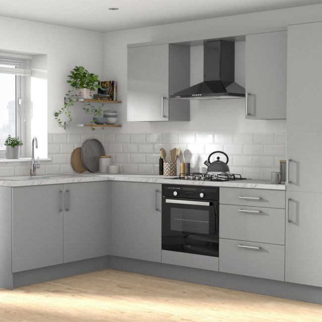 Listwa narożna kątowa GoodHome Balsamita 73 x 2 cm szary mat
