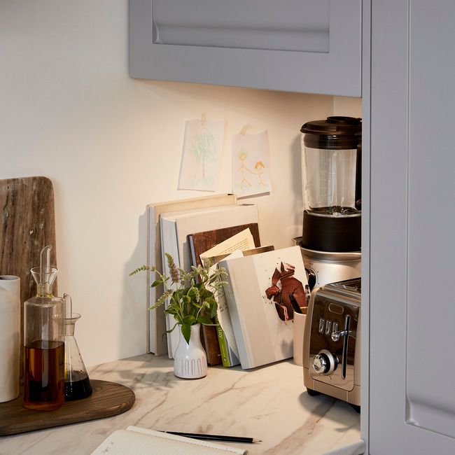 Listwa narożna kątowa GoodHome Garcinia 89,5 cm szary kamienny
