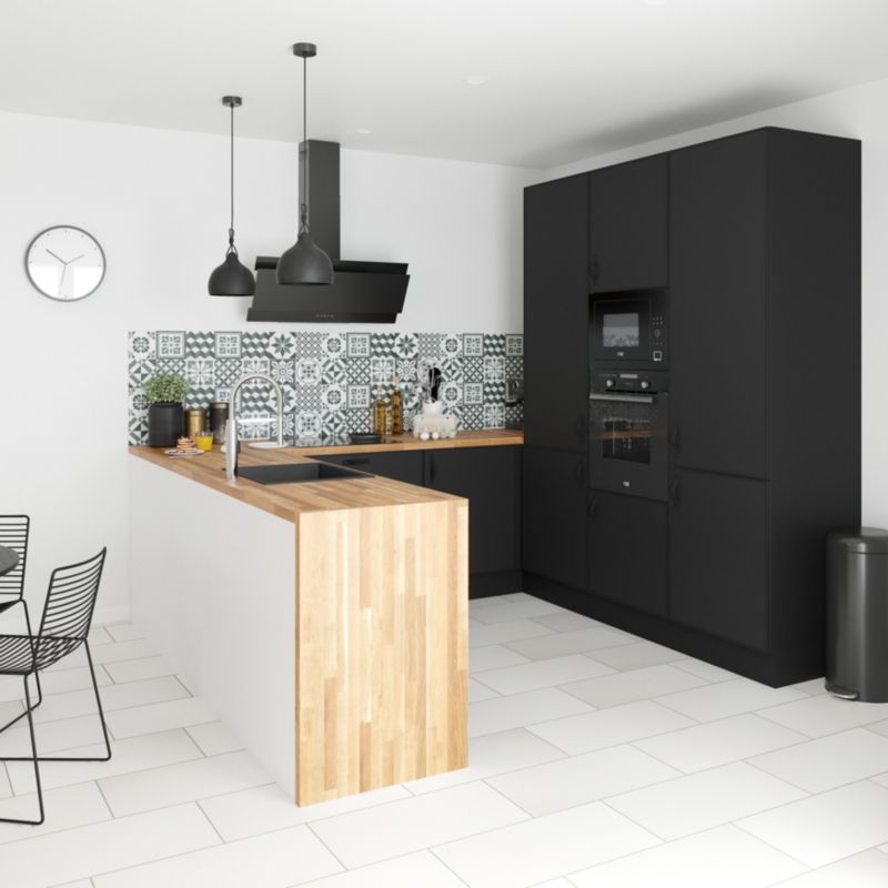Listwa narożna kątowa GoodHome Pasilla 73 x 2 cm czarny