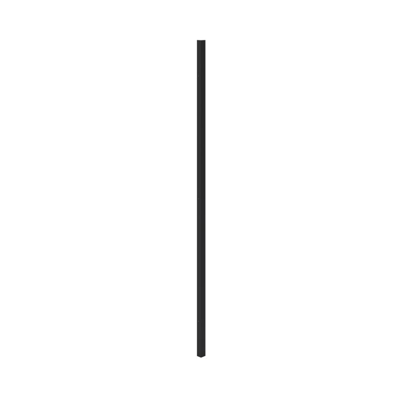 Listwa narożna kątowa GoodHome Pasilla 89,5 cm czarny mat