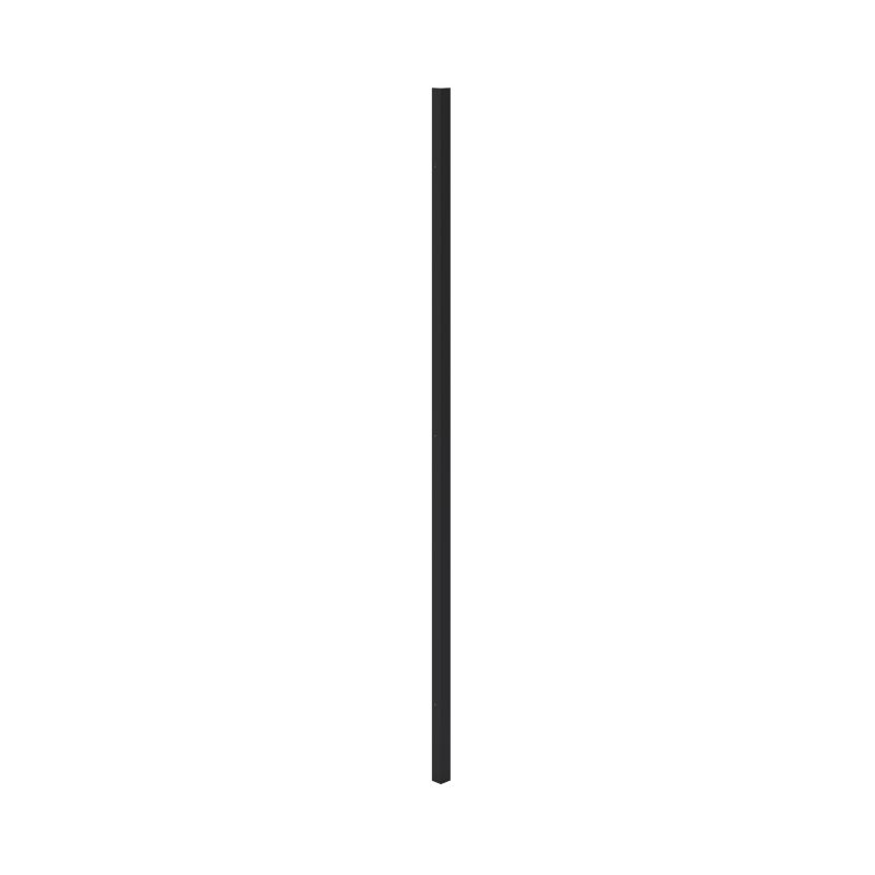 Listwa narożna kątowa GoodHome Pasilla 89,5 cm czarny mat
