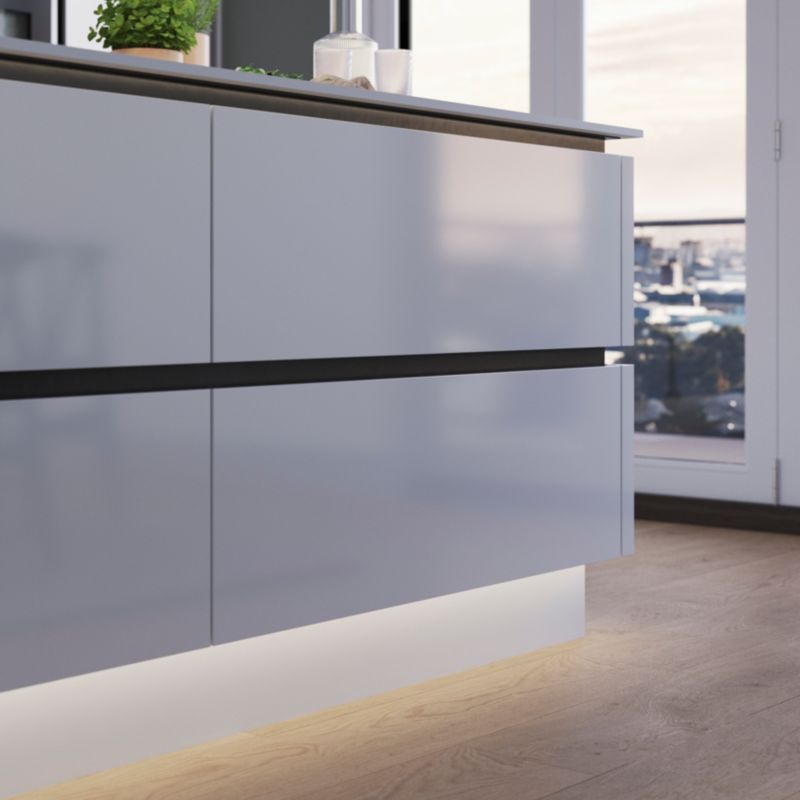 Listwa podblatowa pozioma GoodHome Innovo czarny