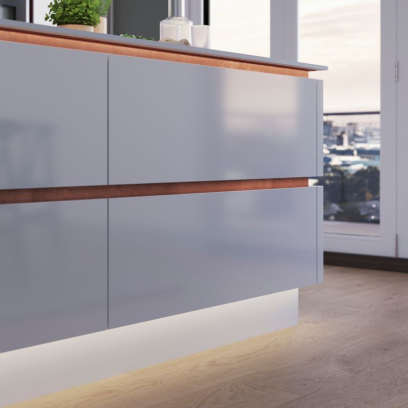 Listwa podblatowa pozioma GoodHome Innovo miedź