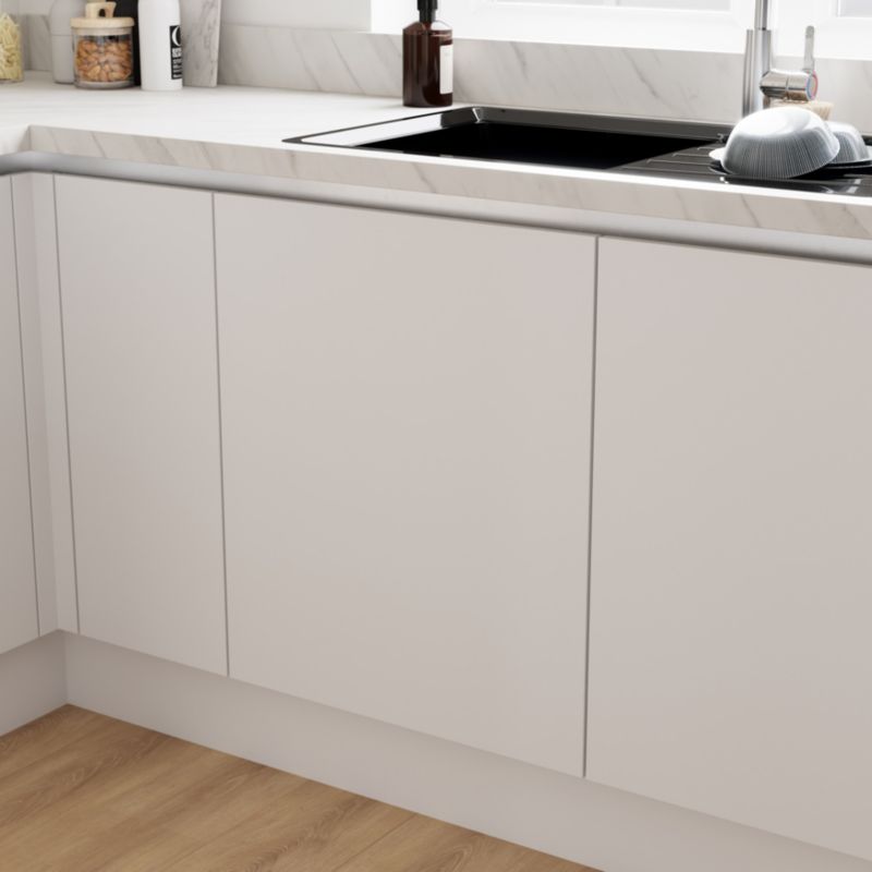 Listwa podblatowa pozioma GoodHome Innovo stal szczotkowana