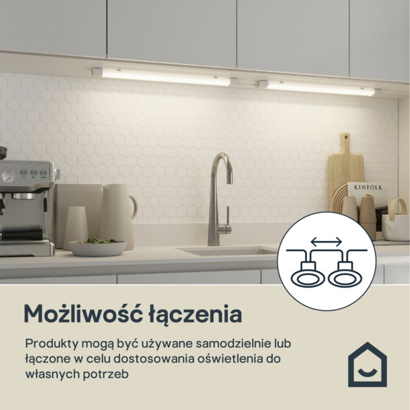 Listwa podszafkowa LED GoodHome Hartog 1260 lm 60 cm