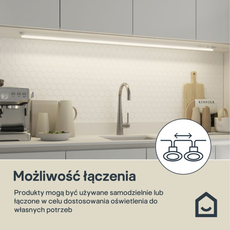 Listwa podszafkowa LED GoodHome Periera 2000 lm 151 cm