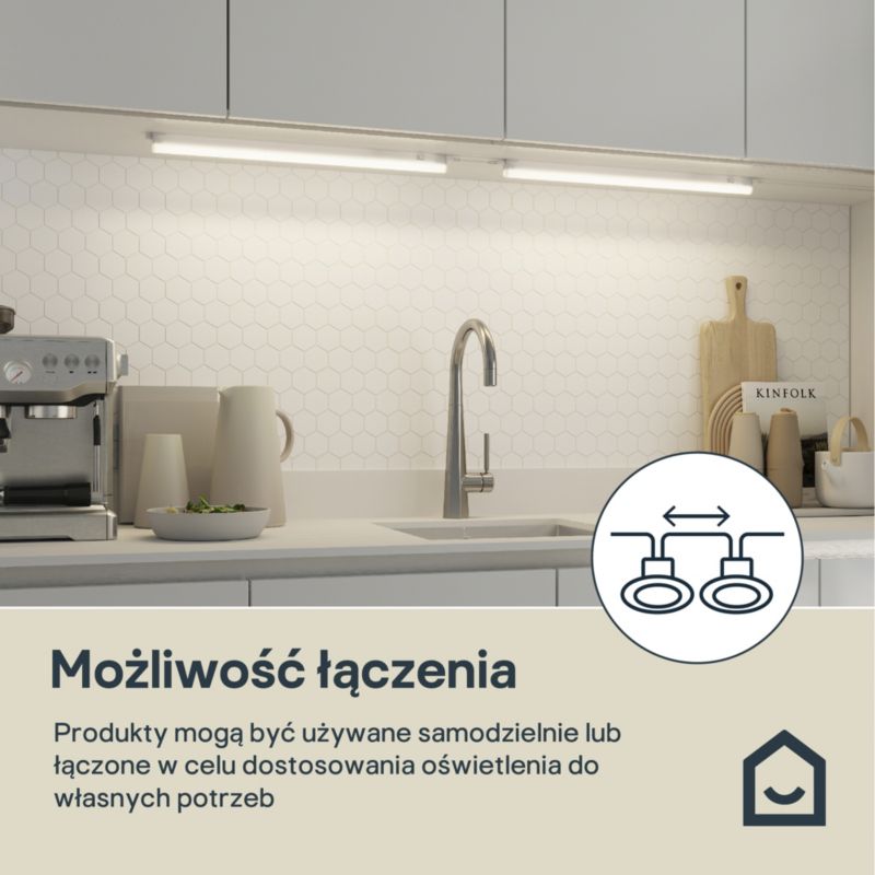 Listwa podszafkowa LED GoodHome Periera 900 lm 56 cm