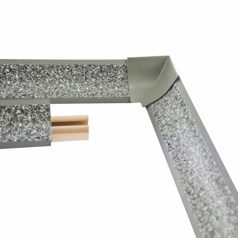 Listwa przyblatowa KYCT 23x23 mm 1,5 m Ciemny Granit 1 szt.
