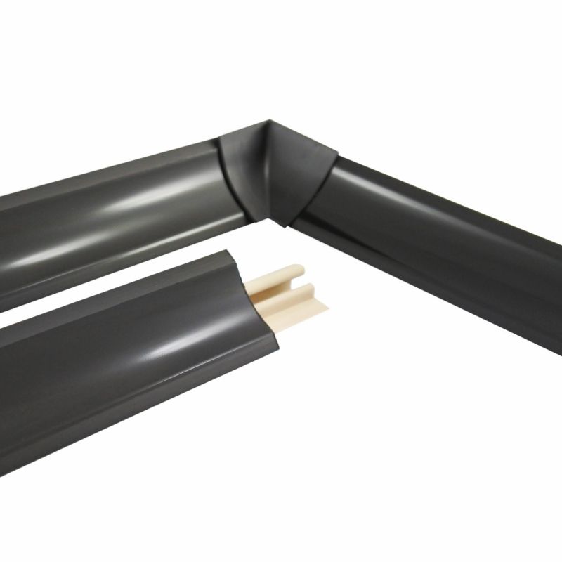 Listwa przyblatowa KYCT 23x23 mm 1,5 m Czarna 1 szt.