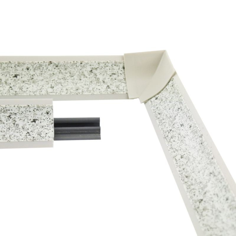 Listwa przyblatowa KYCT 23x23 mm 1,5 m Jasny Granit 1 szt.
