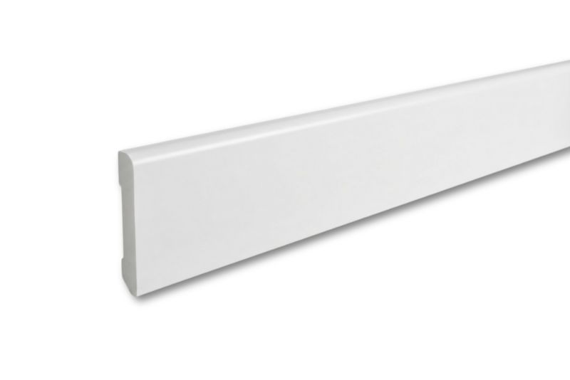 Listwa przypodłogowa Arbiton STIQ S611 - biała, długość 2200 mm, wysokość 60 mm, grubość 10 mm, 1 szt.