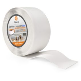 Listwa przypodłogowa PCV 100x25mm, QUEST, elastyczna, miękka listwa podłogowa, cokołowa, biały, 5m