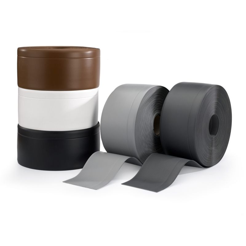 Listwa przypodłogowa PCV 100x25mm, QUEST, elastyczna, miękka listwa podłogowa, cokołowa, brąz, 1m