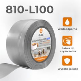 Listwa przypodłogowa PCV 100x25mm, QUEST, elastyczna, miękka listwa podłogowa, cokołowa, szary, 5m