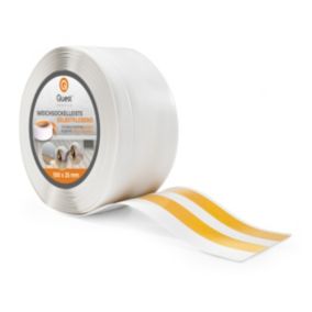 Listwa przypodłogowa PCV 100x25mm, QUEST, samoprzylepna elastyczna, miękka listwa podłogowa, cokołowa, biały, 25m