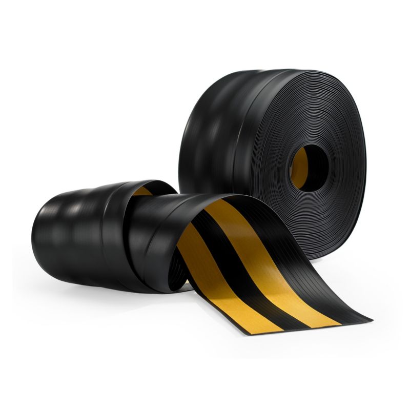Listwa przypodłogowa PCV 100x25mm, QUEST, samoprzylepna elastyczna, miękka listwa podłogowa, cokołowa, czarny, 10m
