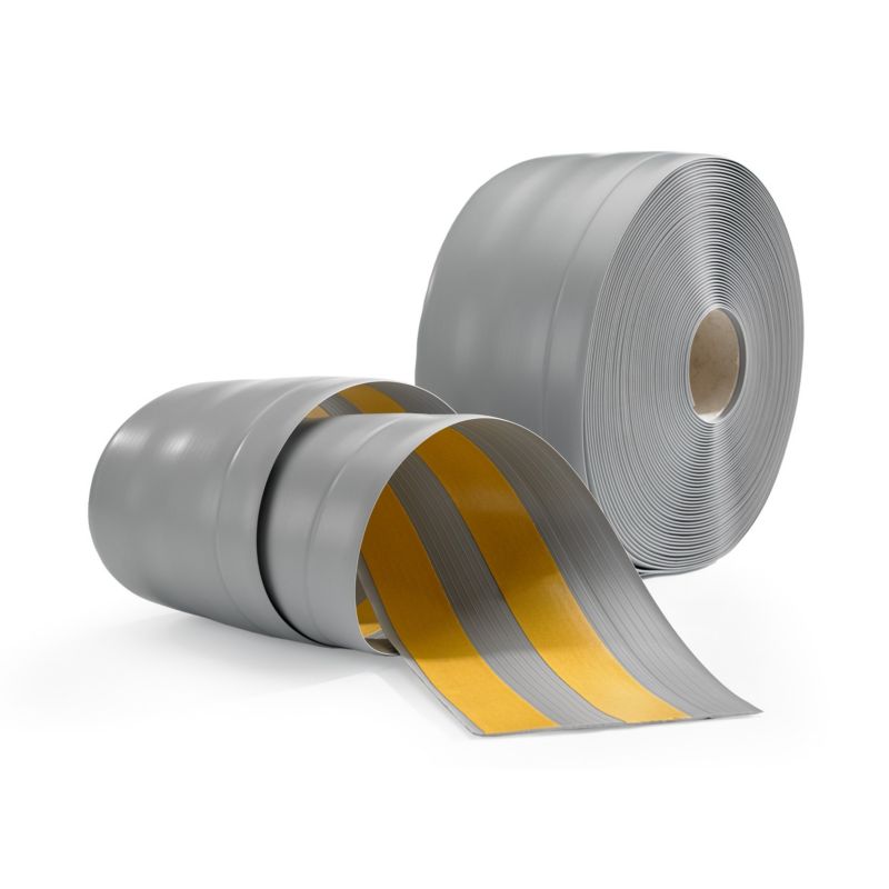 Listwa przypodłogowa PCV 100x25mm, QUEST, samoprzylepna elastyczna, miękka listwa podłogowa, cokołowa, szary, 1m