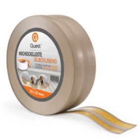 Listwa przypodłogowa PCV 32x23mm, QUEST, samoprzylepna elastyczna, miękka listwa podłogowa, cokołowa, beż, 10m