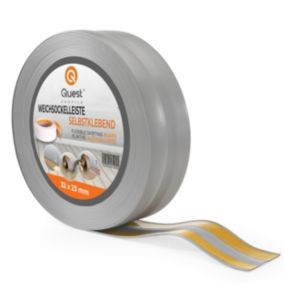 Listwa przypodłogowa PCV 32x23mm, QUEST, samoprzylepna elastyczna, miękka listwa podłogowa, cokołowa, szary, 10m