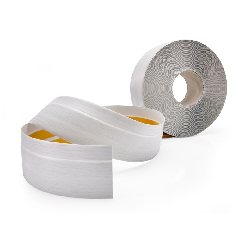 Listwa przypodłogowa PCV 50x20mm, QUEST, samoprzylepna elastyczna, miękka listwa podłogowa, cokołowa, brzoza, 25m