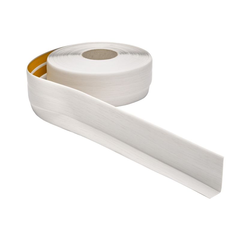 Listwa przypodłogowa PCV 50x20mm, QUEST, samoprzylepna elastyczna, miękka listwa podłogowa, cokołowa, brzoza, 25m