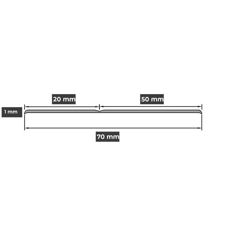 Listwa przypodłogowa PCV 50x20mm, QUEST, samoprzylepna elastyczna, miękka listwa podłogowa, cokołowa, dębowy, 25m