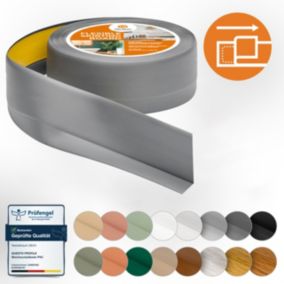 Listwa przypodłogowa PCV 50x20mm, QUEST, samoprzylepna elastyczna, miękka listwa podłogowa, cokołowa, szary, 5m