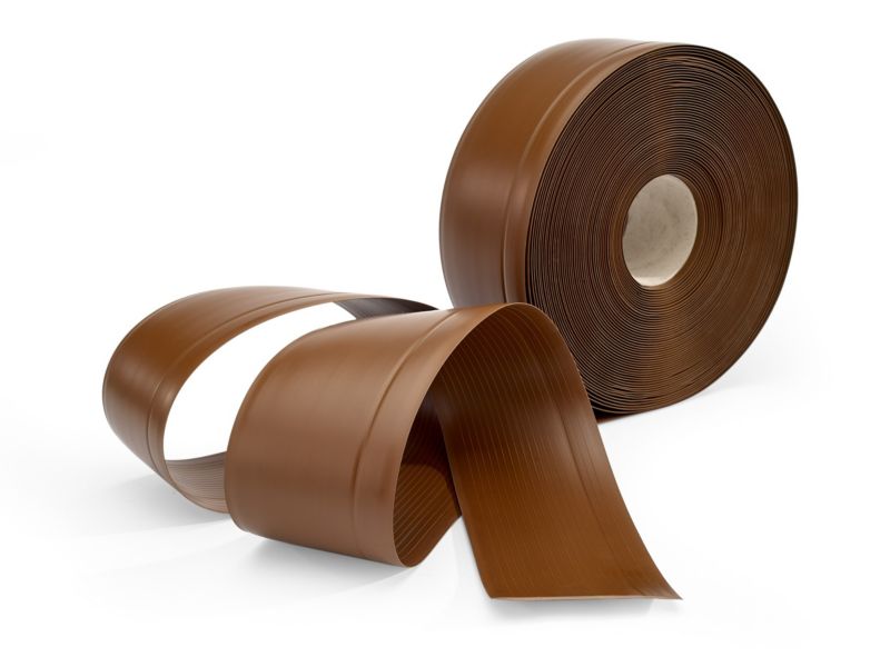 Listwa przypodłogowa PCV 70x20mm, QUEST, elastyczna, miękka listwa podłogowa, cokołowa, brąz, 15m
