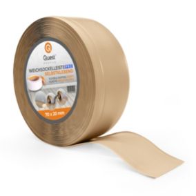 Listwa przypodłogowa PCV 70x20mm, QUEST, elastyczna, miękka listwa podłogowa, cokołowa, piaskowy, 25m
