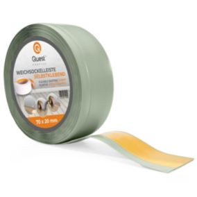 Listwa przypodłogowa PCV 70x20mm, QUEST, samoprzylepna elastyczna, miękka listwa podłogowa, cokołowa, jasnozielony, 5m
